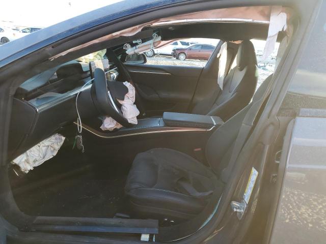 5YJSA1E6XMF433387 - 2021 TESLA MODEL S Gris foto 7