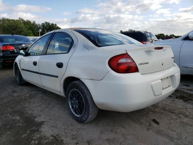 1B3ES26C43D160958 - 2003 DODGE NEON SE WHITE photo 3