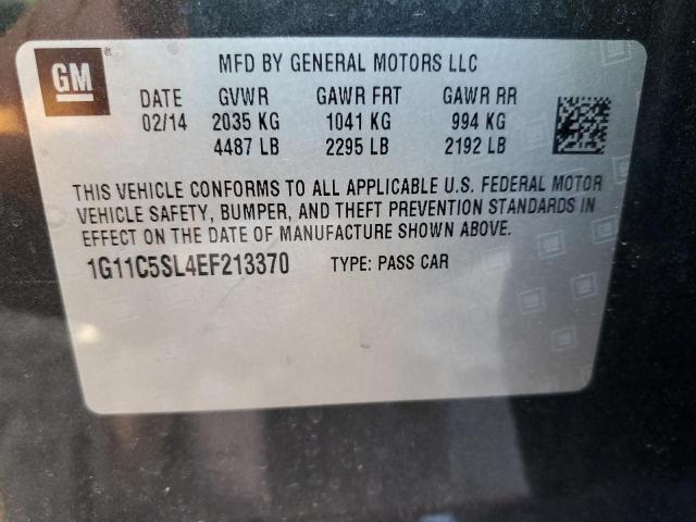 1G11C5SL4EF213370 - 2014 CHEVROLET MALIBU 1LT 白色 照片 12