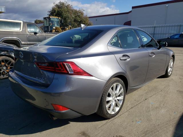 JTHBF1D27E5039525 - 2014 LEXUS IS 250 GRAY photo 4