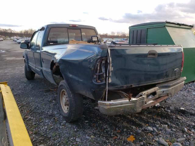 1FTSX31FXXED99926 - 1999 FORD F350 SRW S GREEN photo 3