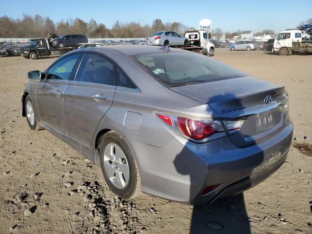 KMHEC4A43DA076233 - 2013 HYUNDAI SONATA HYB SILVER photo 3