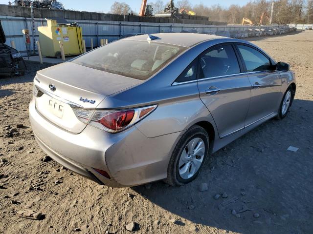 KMHEC4A43DA076233 - 2013 HYUNDAI SONATA HYB SILVER photo 4