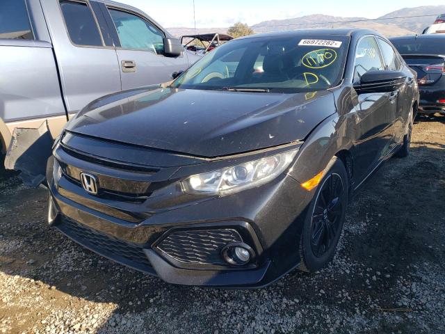SHHFK7H74HU405286 - 2017 HONDA CIVIC EXL أسود صورة 2
