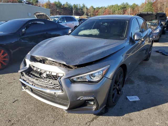 JN1EV7AR6KM590717 - 2019 INFINITI Q50 LUXE GRAY photo 2