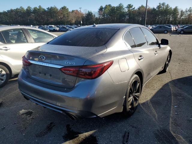 JN1EV7AR6KM590717 - 2019 INFINITI Q50 LUXE GRAY photo 4