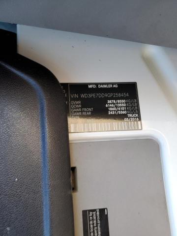 WD3PE7DD9GP258454 - 2016 MERCEDES-BENZ SPRINTER 2 Սպիտակ լուսանկար 10