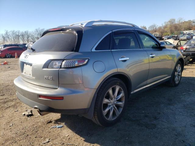 JNRBS08W58X400120 - 2008 INFINITI FX45 GRAY photo 3