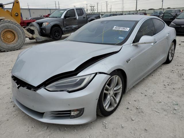 5YJSA1E27GF154383 - 2016 TESLA MODEL S ვერცხლისფერი ფოტო 2