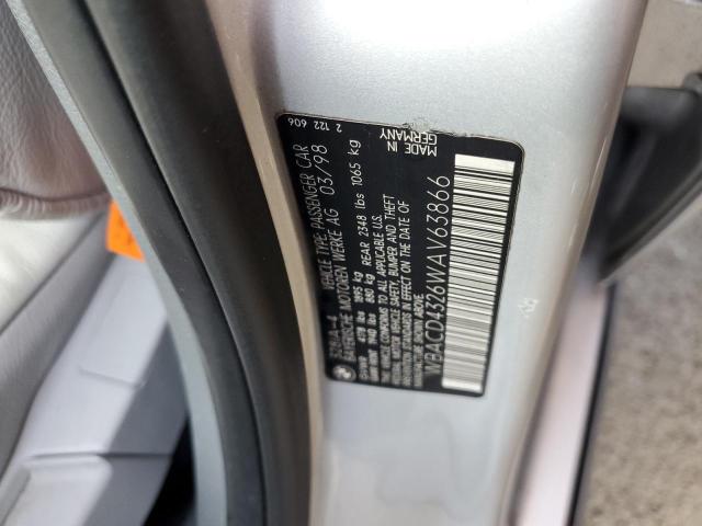 WBACD4326WAV63866 - 1998 BMW 328 I AUTO SILVER photo 10