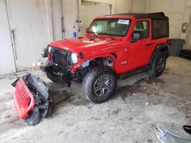 1C4GJXAG2JW329944 - 2018 JEEP WRANGLER S RED photo 2