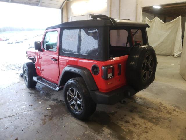 1C4GJXAG2JW329944 - 2018 JEEP WRANGLER S RED photo 3