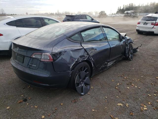 5YJ3E1EB8NF323767 - 2022 TESLA MODEL 3 CHARCOAL photo 4