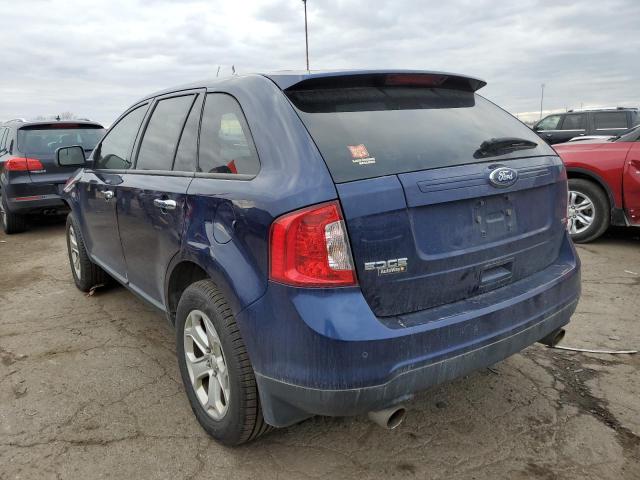 2FMDK3JC3BBA04935 - 2011 FORD EDGE SEL BLUE photo 2