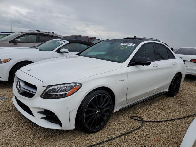 55SWF6EB6LU329716 - 2020 MERCEDES-BENZ C 43 AMG WHITE photo 2