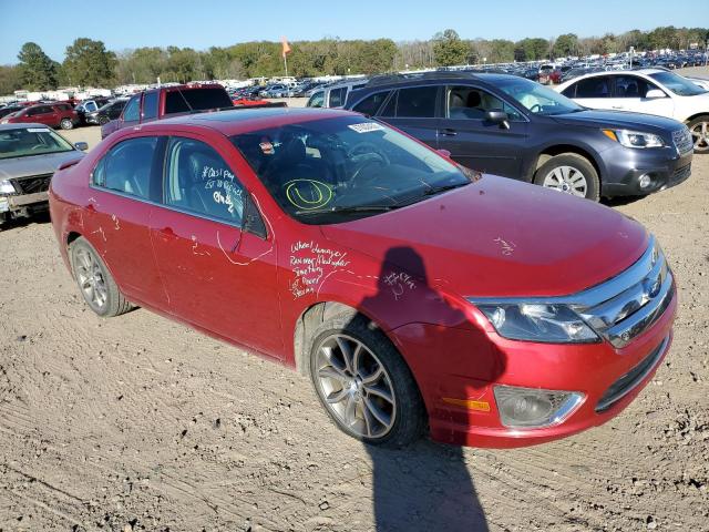 3FAHP0JGXCR148547 - 2012 FORD FUSION SEL RED photo 1