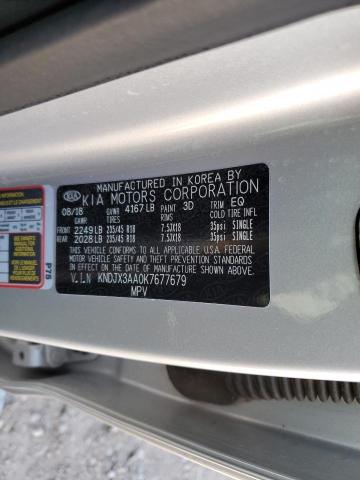 KNDJX3AA0K7677679 - 2019 KIA SOUL ! SILVER photo 13