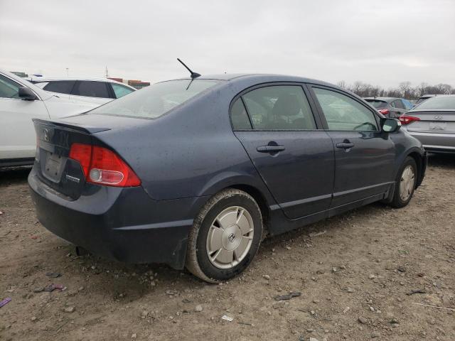 JHMFA362X8S016402 - 2008 HONDA CIVIC HYBR BLUE photo 3