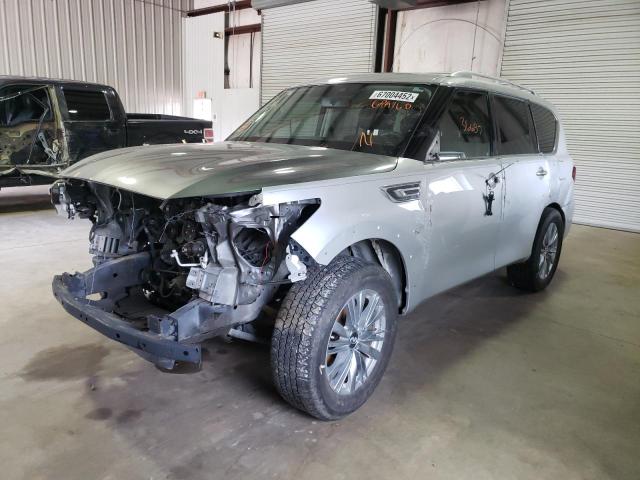 JN8AZ2NF4K9689160 - 2019 INFINITI QX80 LUXE SILVER photo 2