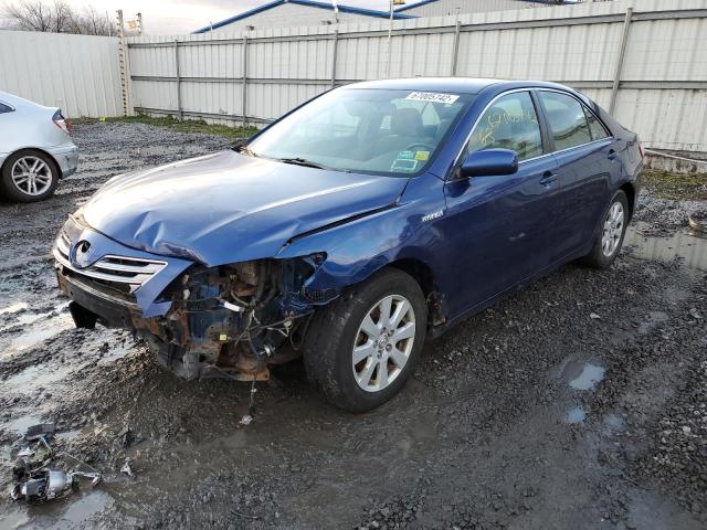 4T1BB46K59U086037 - 2009 TOYOTA CAMRY HYBR BLUE photo 1