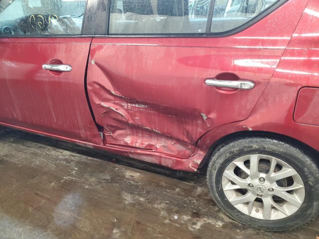 3N1CN7AP9GL874592 - 2016 NISSAN VERSA S/S RED photo 9