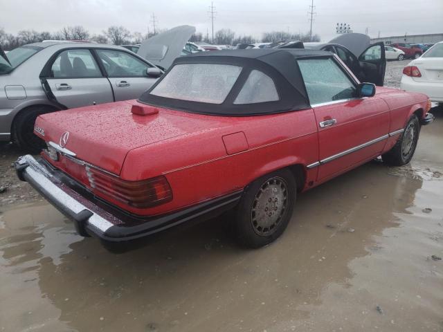 WDBBA48D5HA055178 - 1987 MERCEDES-BENZ 560 SL RED photo 4