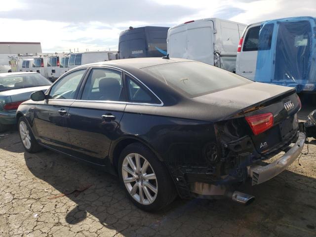 WAUGGAFC4DN077042 - 2013 AUDI A6 BLACK photo 2