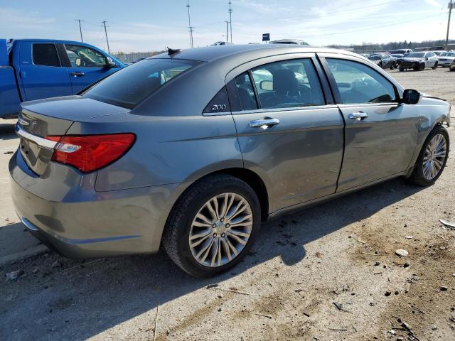 1C3CCBCB2CN330084 - 2012 CHRYSLER 200 LIMITE GRAY photo 3