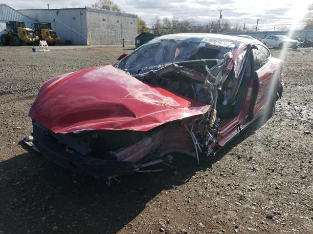 5YJSA1S16EFP36340 - 2014 TESLA MODEL S Qırmızı foto 2