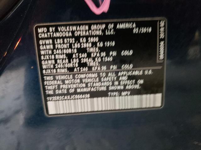 1V2ER2CAXJC556438 - 2018 VOLKSWAGEN ATLAS SEL Qara foto 14