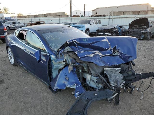 5YJSA1E45FF112746 - 2015 TESLA MODEL S Կապույտ լուսանկար 1