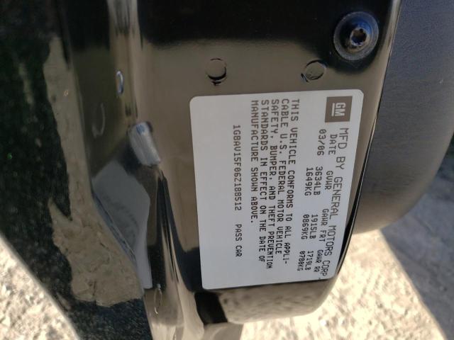 1G8AV15F06Z188512 - 2006 SATURN ION LEVEL BLACK photo 10