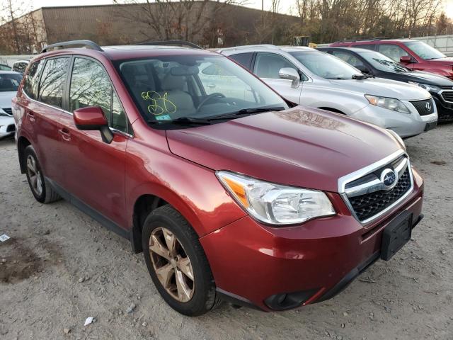 JF2SJARC0GH477260 - 2016 SUBARU FORESTER 2 RED photo 1