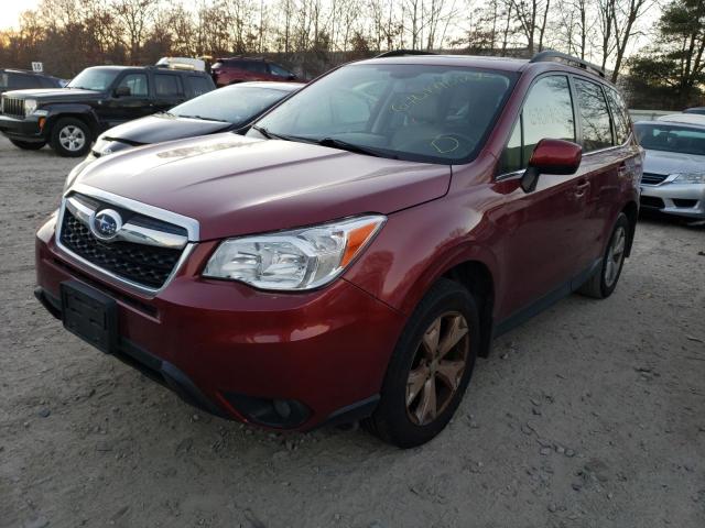 JF2SJARC0GH477260 - 2016 SUBARU FORESTER 2 RED photo 2