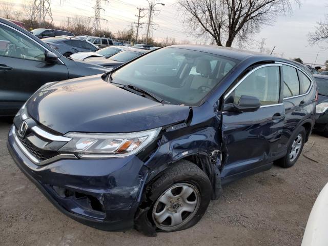 5J6RM4H34FL076565 - 2015 HONDA CR-V LX BLUE photo 1