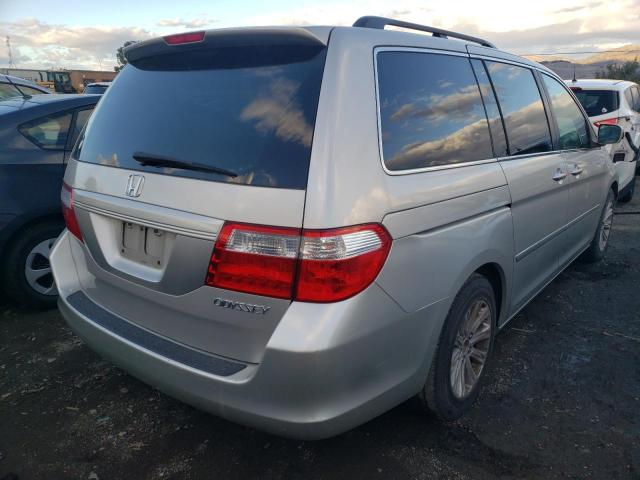 5FNRL38705B098196 - 2005 HONDA ODYSSEY EX SILVER photo 4