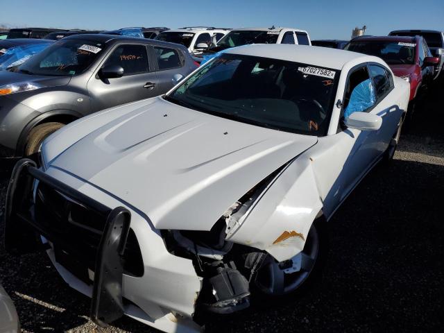 2C3CDXAT6EH279125 - 2014 DODGE CHARGER PO WHITE photo 2