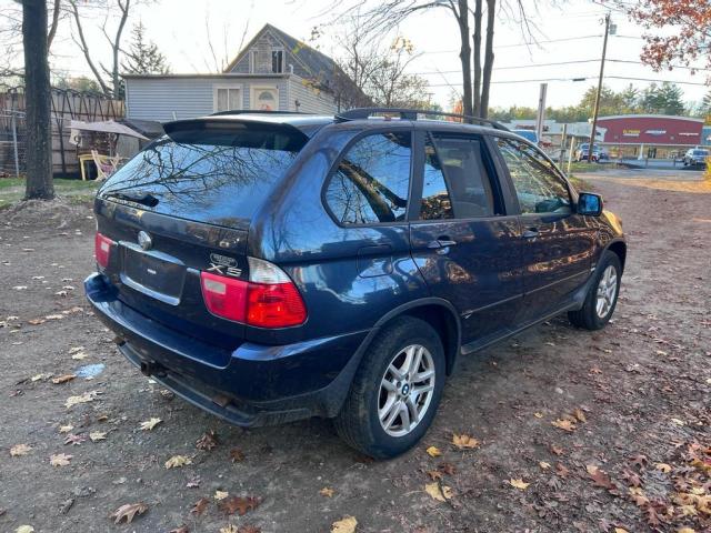 5UXFA13564LU30283 - 2004 BMW X5 3.0I BLUE photo 4