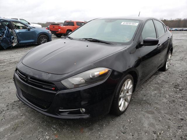 1C3CDFBH2DD267084 - 2013 DODGE DART BLACK photo 2