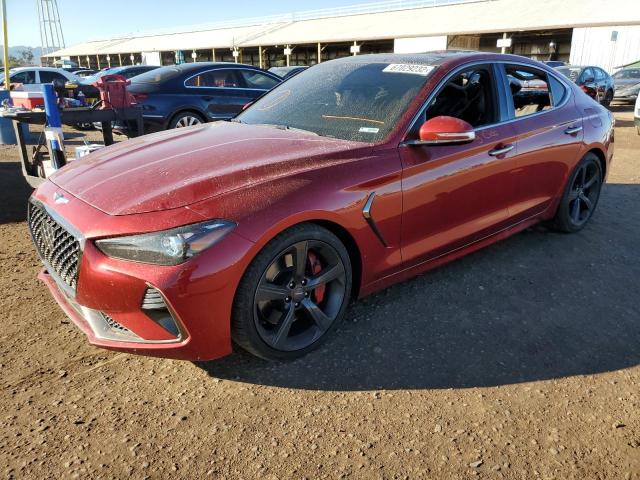 KMTG34LE4KU015361 - 2019 GENESIS G70 PRESTI MAROON photo 2