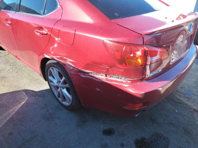 JTHBK262072034511 - 2007 LEXUS IS 250 BURGUNDY photo 9