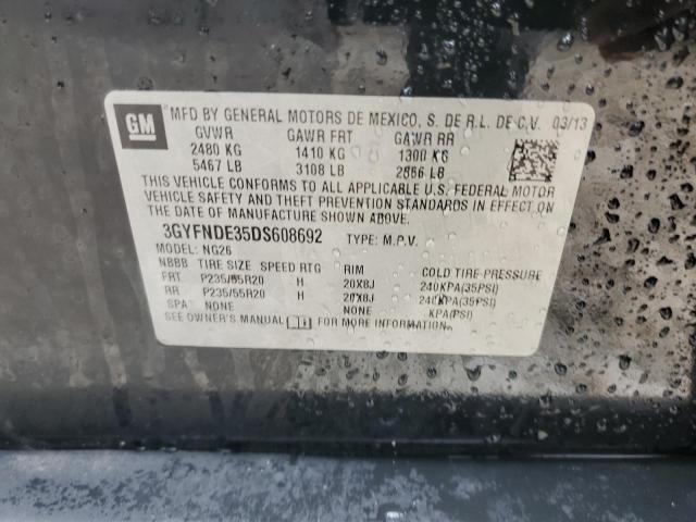 3GYFNDE35DS608692 - 2013 CADILLAC SRX PERFOR 未知 - 不可接受的库存 照片 10