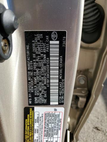 4T1BF30K54U581354 - 2004 TOYOTA CAMRY LE GOLD photo 10