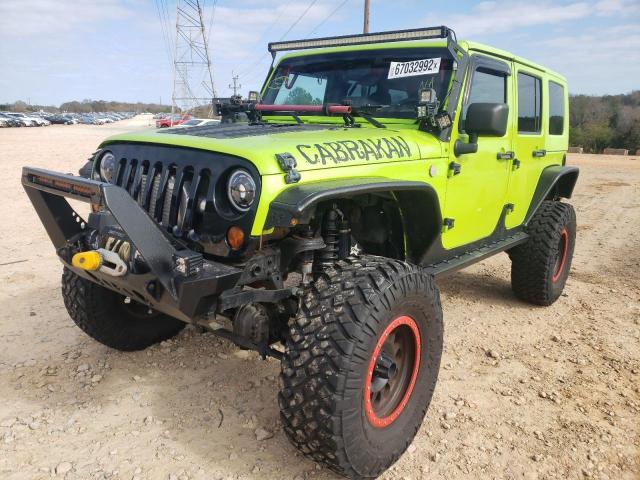 1J4GA59107L122140 - 2007 JEEP WRANGLER S GREEN photo 2