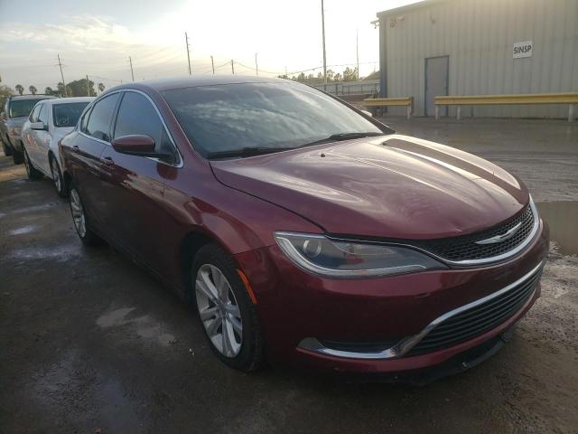 1C3CCCAB1FN612049 - 2015 CHRYSLER 200 LIMITE BURGUNDY photo 1