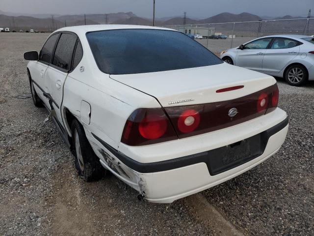 2G1WF55E129138450 - 2002 CHEVROLET IMPALA WHITE photo 3