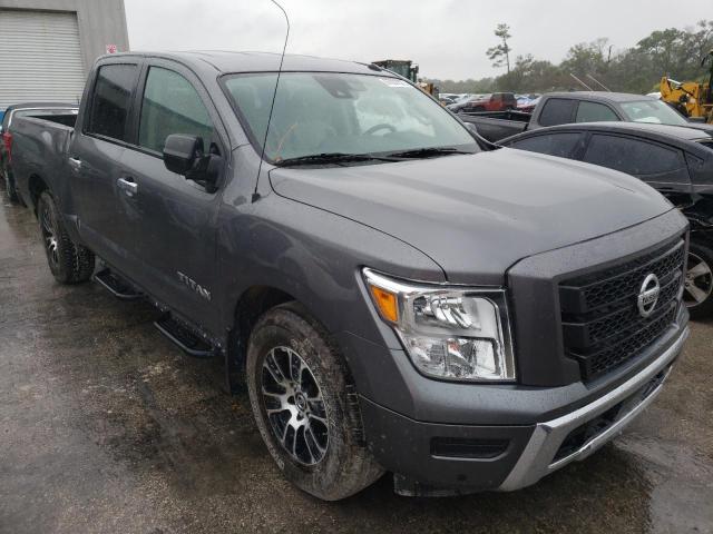 1N6AA1EF5MN520754 - 2021 NISSAN TITAN SV GRAY photo 4