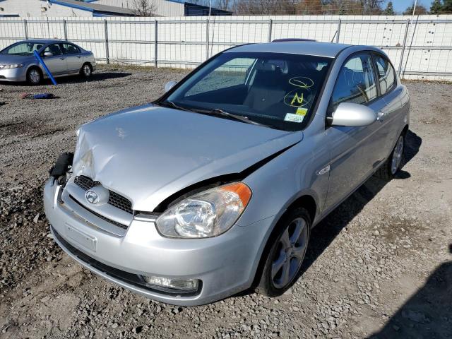 KMHCN36C98U055824 - 2008 HYUNDAI ACCENT SILVER photo 2