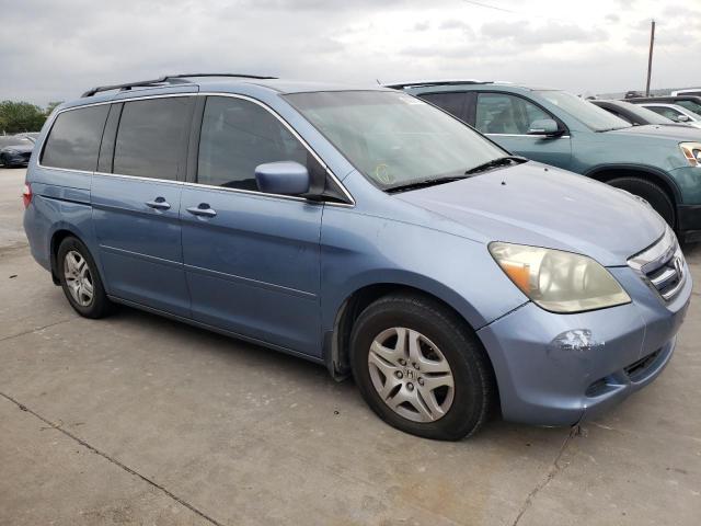 5FNRL38457B087073 - 2007 HONDA ODYSSEY EX BLUE photo 4