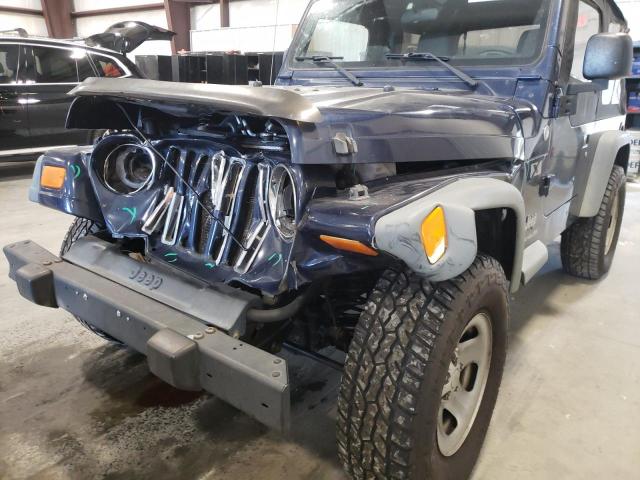 1J4FA39S76P750681 - 2006 JEEP WRANGLER X BLUE photo 10